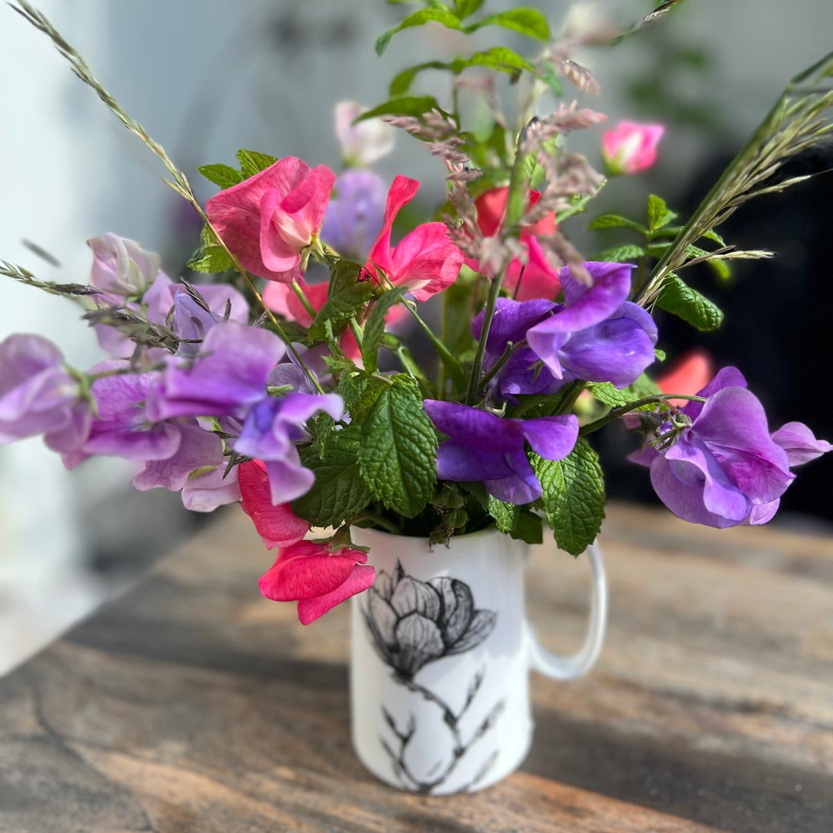 Grown By Us Sweet Pea Jug