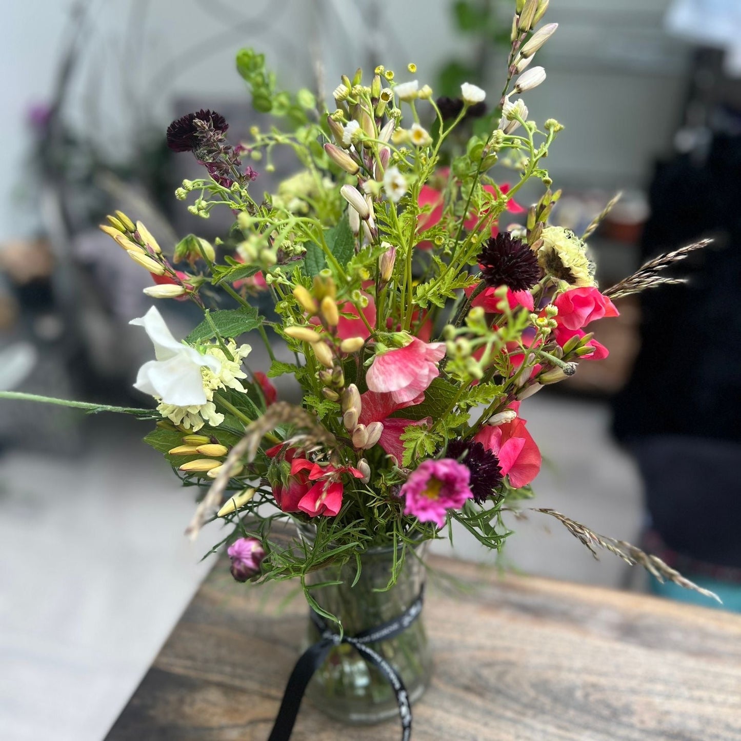 Grown By Us Seasonal vase arrangement