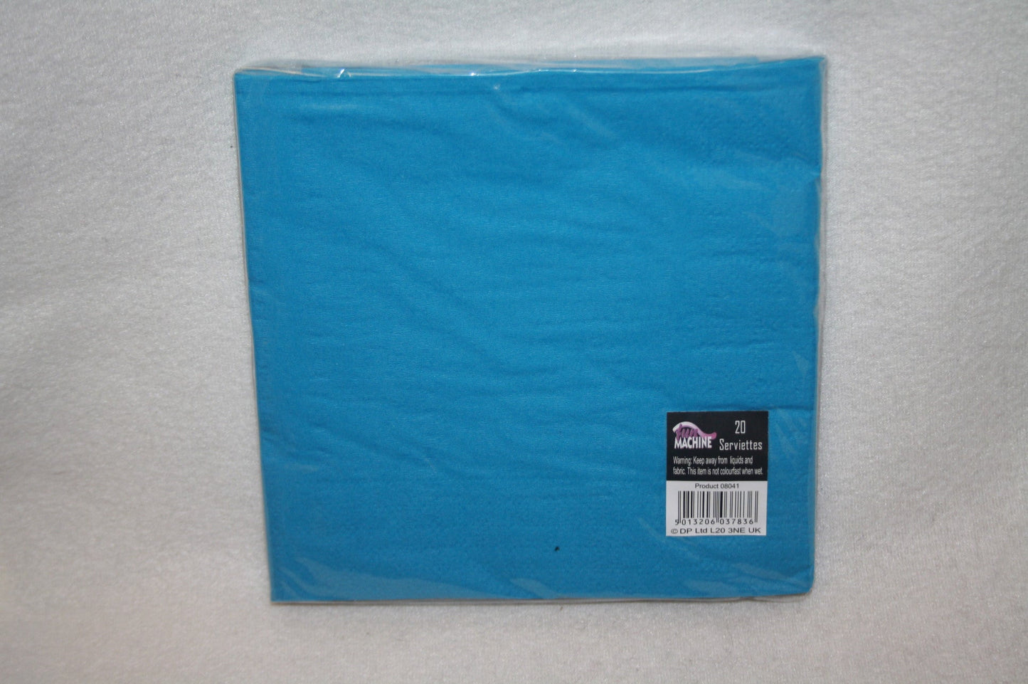 20 blue serviettes
