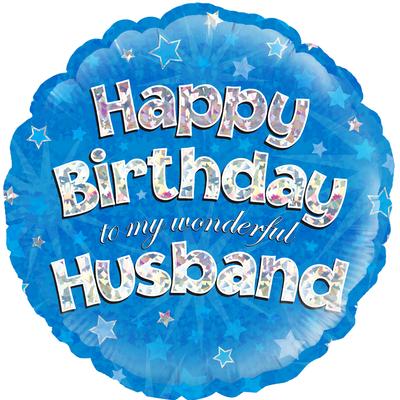 18 Foil Balloon - Happy Birthday Husband
