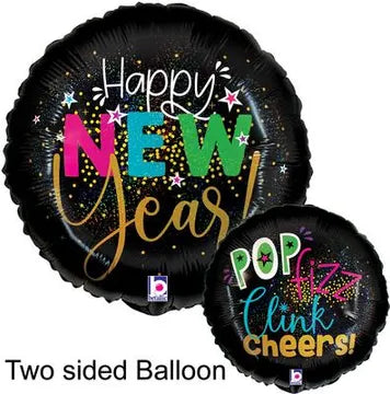 18 Foil Balloon - Happy New Year!