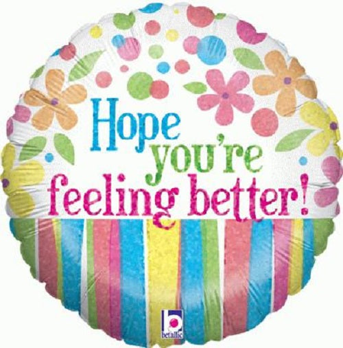 18 Foil Balloon - Hope You Are Feeling Better