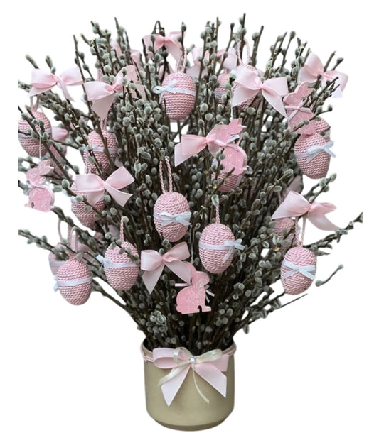 Gorgeous Pot Arrangement of Catkins and Eggs